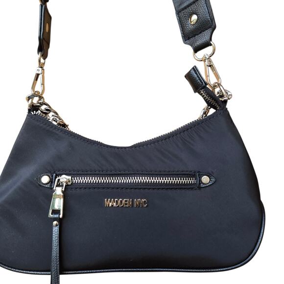 Madden NYC Women’s Black Chain Bag Crossbody Purse - Picture 1 of 7